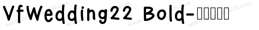 VfWedding22 Bold字体转换